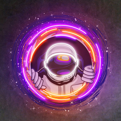 Letrero LED circular